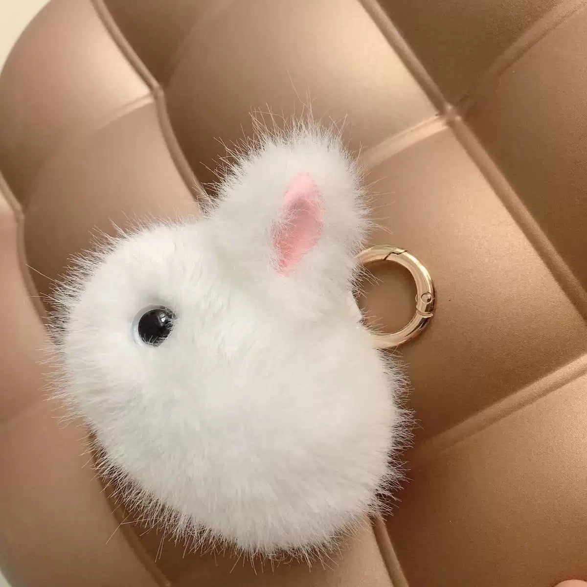 Chubby Bunny Plush Keychain